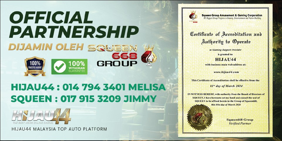Hijau44 online casino promotion banner 2