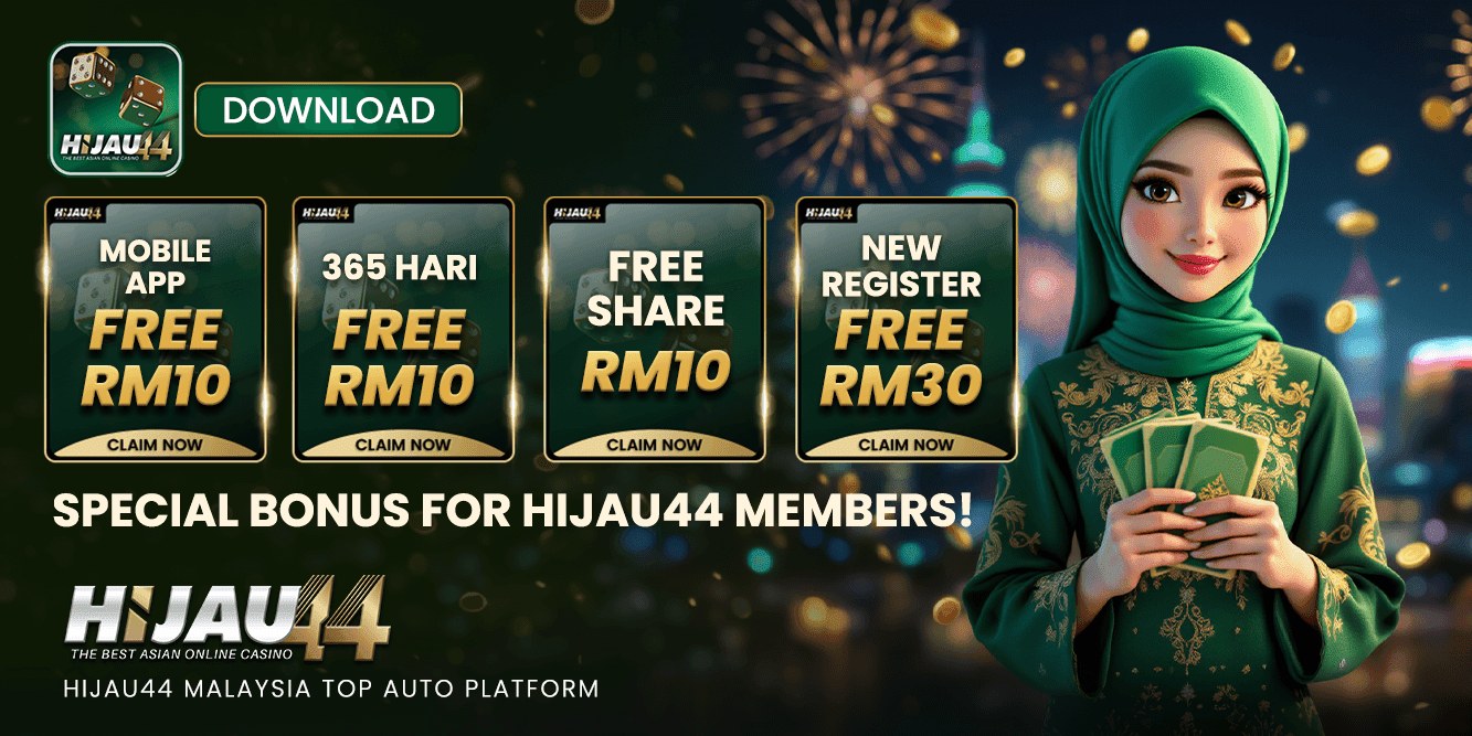 Hijau44 online casino promotion banner 3